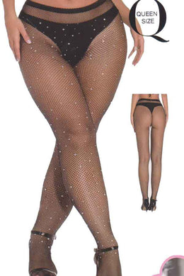 QUEEN SIZE FISHNET  PANTYHOSE