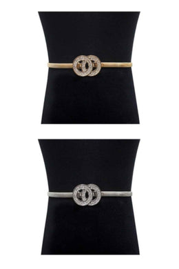 DOUBLE RING BUCKLE SPRING CHAIN  BELT