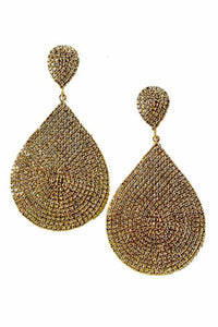 TEARDROP CRYSTAL EARRING