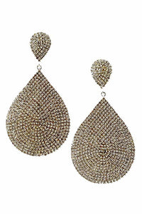 TEARDROP CRYSTAL EARRING