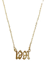 Load image into Gallery viewer, BIRTH YEAR  NECKLACES