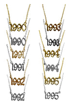 Load image into Gallery viewer, BIRTH YEAR  NECKLACES