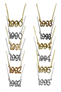 BIRTH YEAR  NECKLACES