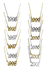 Load image into Gallery viewer, BIRTH YEAR  NECKLACES