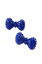 Load image into Gallery viewer, Crystal Studded RIBBON EARRING