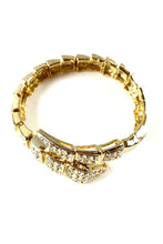 Load image into Gallery viewer, Crystal Studded SNAKE Bracelet