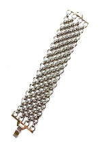 Load image into Gallery viewer, Crystal studded metal chain bracelet