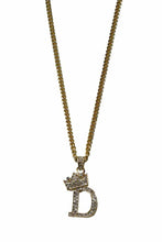 Load image into Gallery viewer, CROWN INITIAL PENDANT NECKLACE