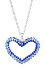 Load image into Gallery viewer, Studded cut out heart necklace