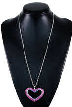 Load image into Gallery viewer, Studded cut out heart necklace
