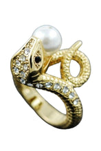 Load image into Gallery viewer, Studded Snake Metal Ring