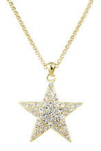 Load image into Gallery viewer, Studded star pendant necklace
