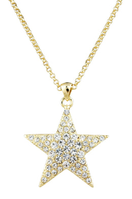 Studded star pendant necklace