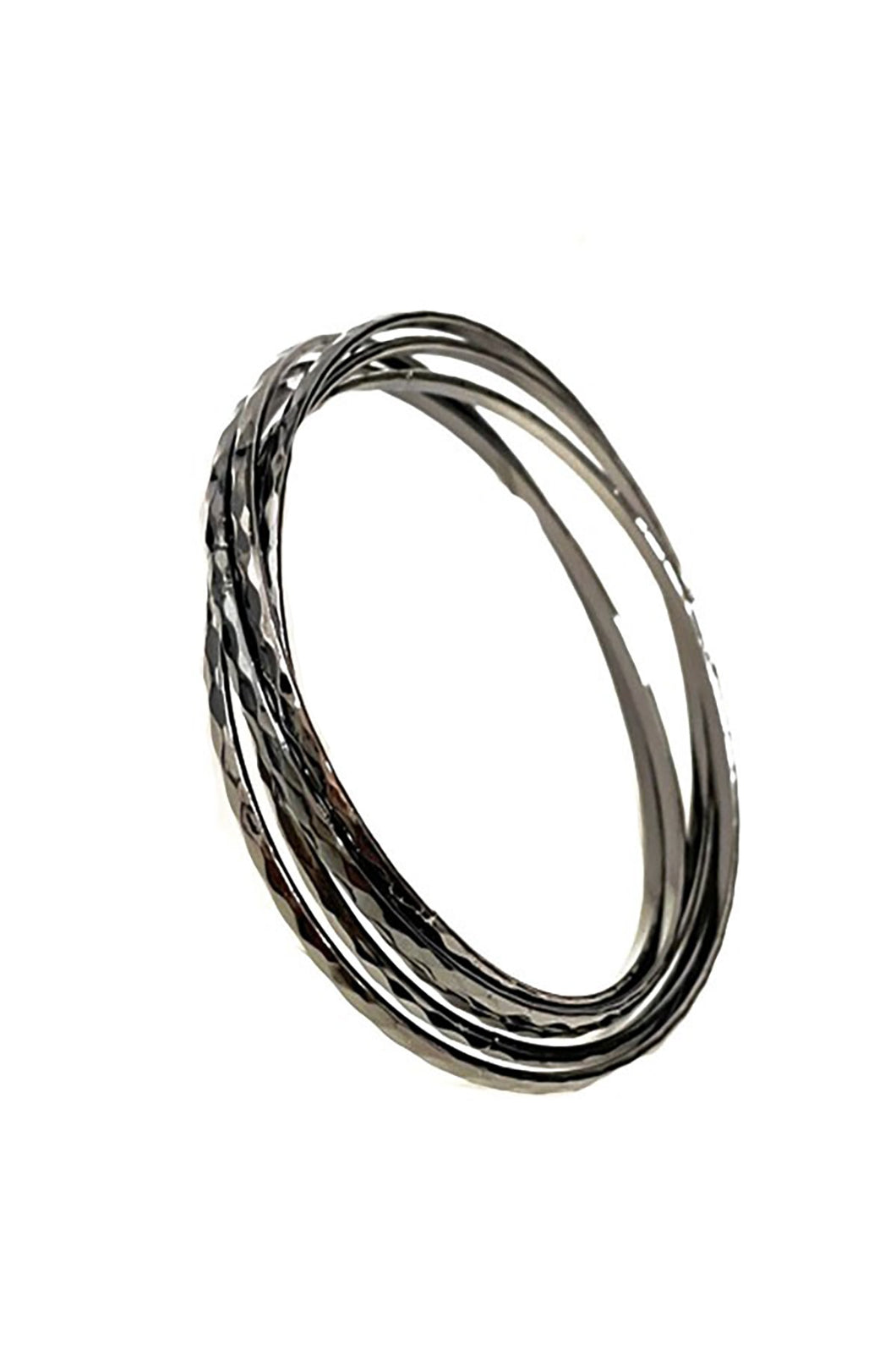 TEXTURED MULTI BANGLE BRACELET