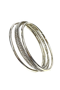 RHINESTONE  MULTI BANGLE BRACELET