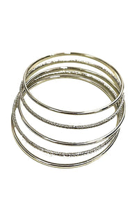 TEXTURED MULTI BANGLE BRACELET