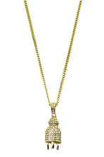 Load image into Gallery viewer, CRYSTAL PLUG PENDANT CHAIN NECKLACE