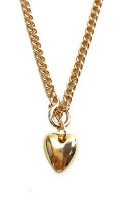 SMALL HEART CHARM NECKLACE.