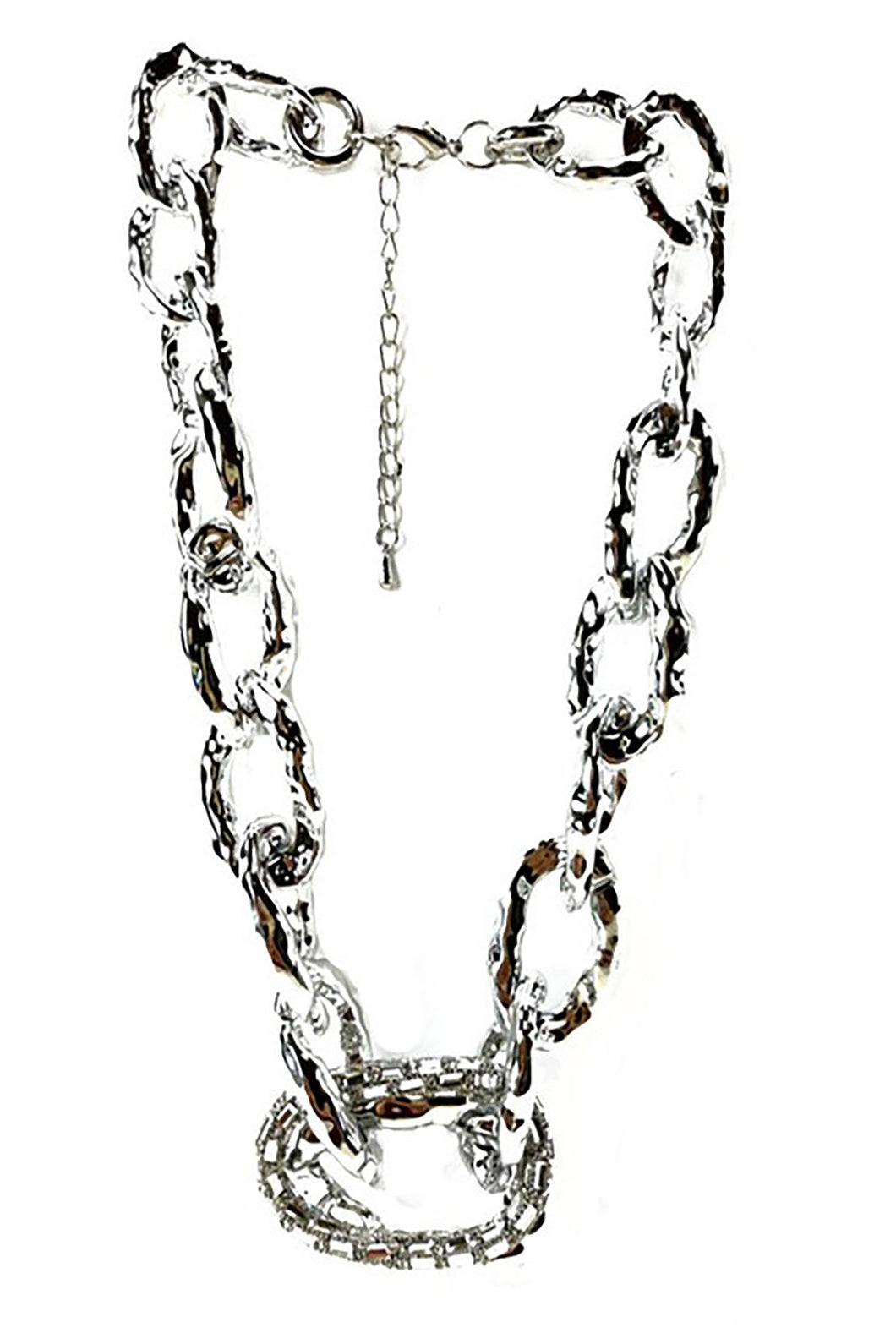 TEXTURED LINK CHAIN NECKLACE