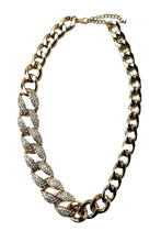 Load image into Gallery viewer, Crystal Studded Unbalanced Necklace