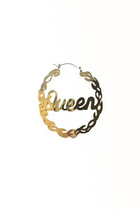 CUT OFF QUEEN HOOP EARRING