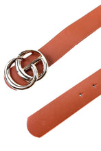 Load image into Gallery viewer, FAUX LEATHER BUCKLE BELT