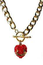Load image into Gallery viewer, Crystal heart pendant necklace
