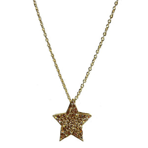 Rhinestone Star Pendant Necklace