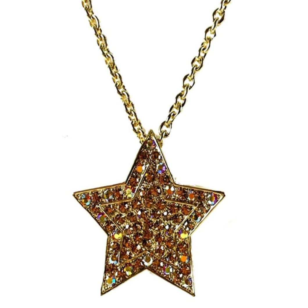 Rhinestone Star Pendant Necklace