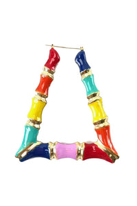 COLOR BAMBOO EARRING