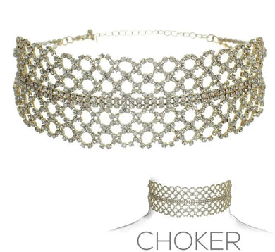 Round Pattern Choker Necklace