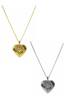 HEART FRAME PENDANT NECKLACE