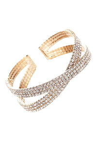 RHINESTONE WIRE BRACELET