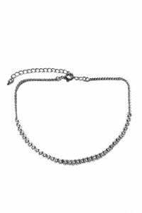 Cubic Zirconia Pointy Choker Collar Necklace