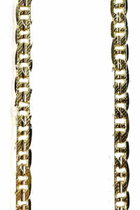 TEXTURED MARINER LINK CHAIN NECKLACE