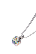 Load image into Gallery viewer, Crystal Cube Pendant Necklace