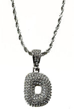 Load image into Gallery viewer, BUBBLE CRYSTAL INITIAL PENDANT NECKLACE