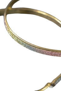 Glittered Hoop Earring