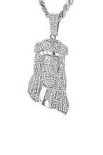 Load image into Gallery viewer, HIP HOP ICED OUT JESUS PENDANT with CUBAN CHAIN