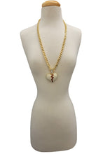 Load image into Gallery viewer, HIP HOP ICED OUT LOVE PENDANT CUBAN CHAIN