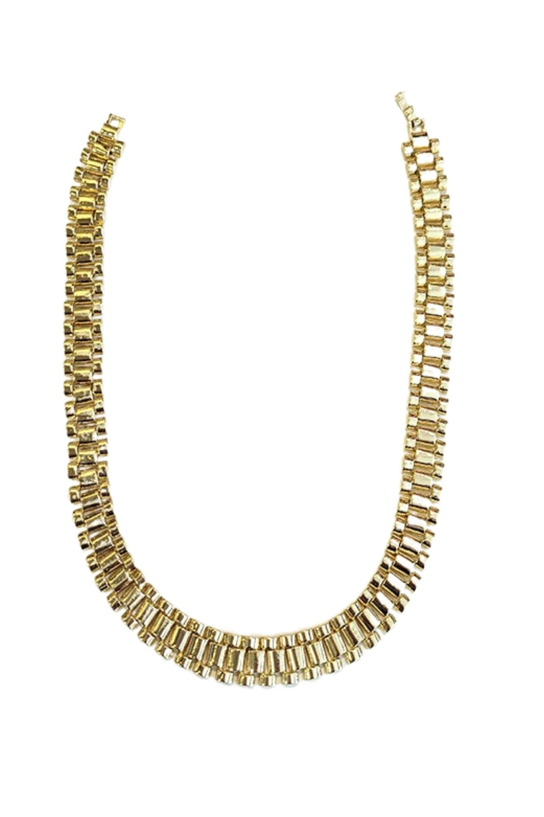 14KT GOLD PLATED 16mm CHAIN NECKLACE