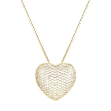 Load image into Gallery viewer, Crystal Heart Pendant Necklace