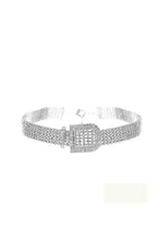 Load image into Gallery viewer, Rhinestone Belt Buckle Bracelet