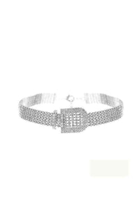 Rhinestone Belt Buckle Bracelet