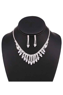 FULL  CUBICZIRCONIA CRYSTAL NECKLACE SET
