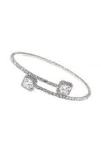 Load image into Gallery viewer, RHINESTONE SQUARE SHAPE CZ 1LINE  BRACELET