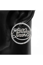 Load image into Gallery viewer, BIRTHDAY QUEEN RHINESTONE EARRING