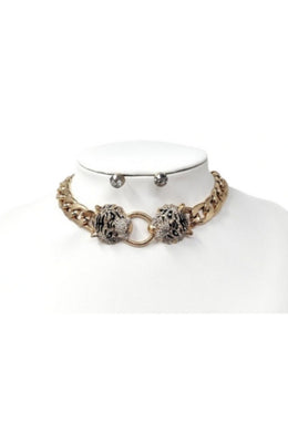 LION CHAIN  CHOKER NECKLACE