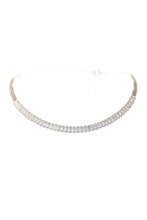 Load image into Gallery viewer, BAGUETTE CUBIC ZIRCONIA COLLAR NECKLACE