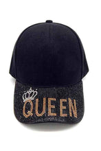 Load image into Gallery viewer, POLYESTER WITH RHINESTONE QUEEN BALL CAP